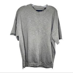 All Saints Men's Size S Brown Crew Neck Short Sleeve Shirt